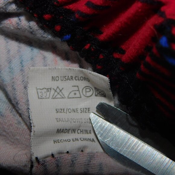 Red Black Tartan Plaid Womens Leggings OS size 2 -10 - Picture 5 of 7